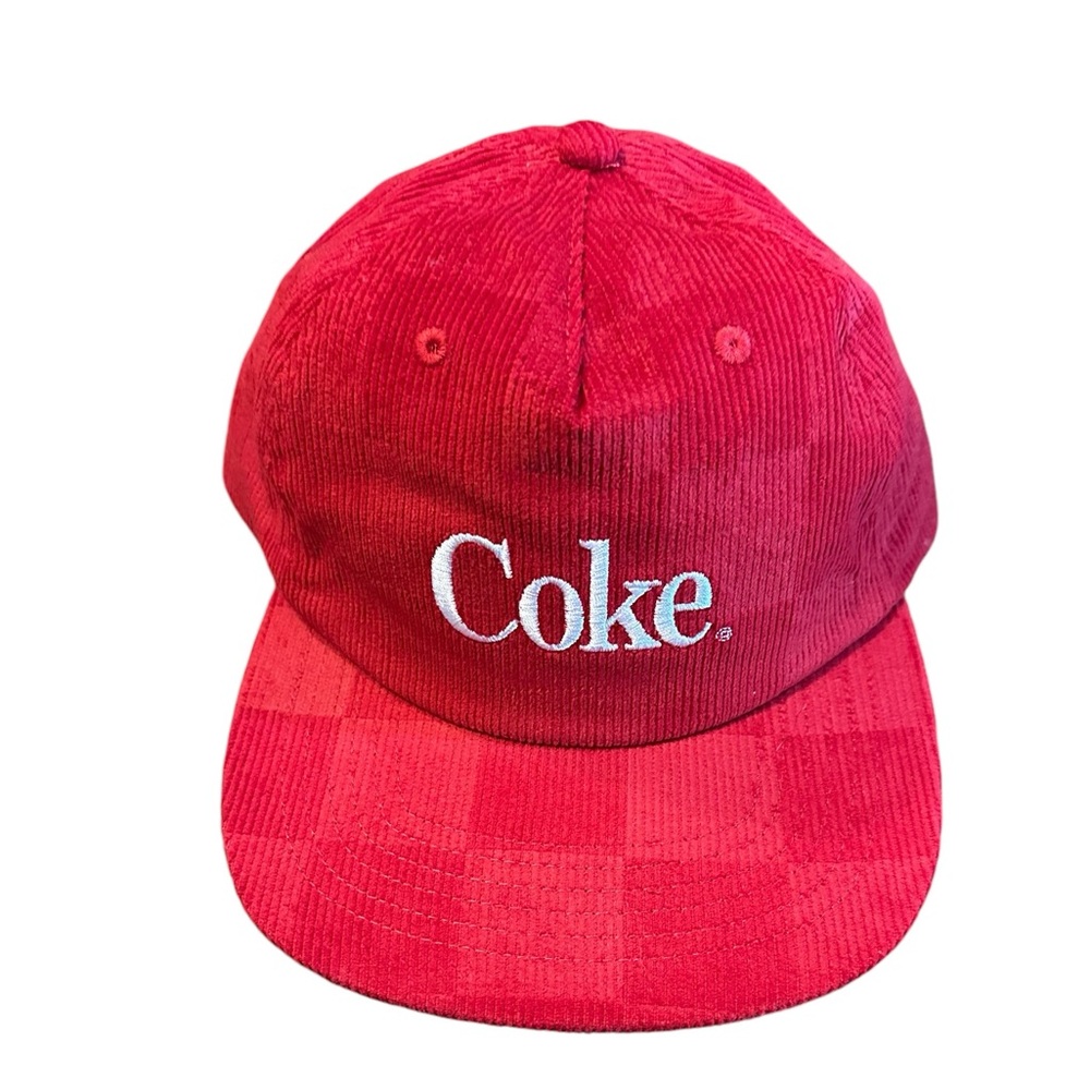 NWT Coca‎ Cola Brand Red Coke Flat Rim Baseball Hat Cap One Size